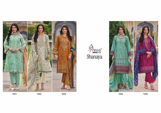 Shanaya By Shree Cotton Embroidery Pakistani Suits Wholesale Market In Surat